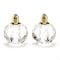 Homeroots Handcrafted Optical Crystal, Gold Rounded Salt & Pepper Shakers 376098 - alternate 2
